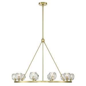 Aragon 10-Light LED Chandelier in Soft Brass