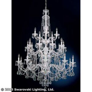 Sterling 25-Light Chandelier in Silver