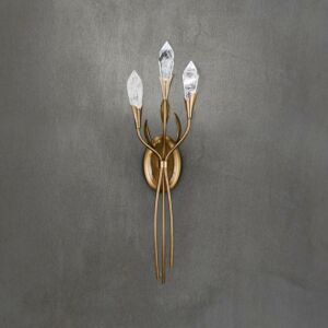 Secret Garden 1-Light LED Wall Sconce in French Gold