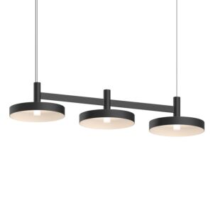 Systema Staccato 3-Light LED Linear Pendant in Satin Black