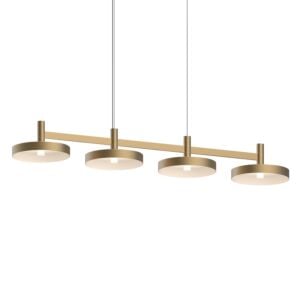 Systema Staccato 4-Light LED Linear Pendant in Brass Finish