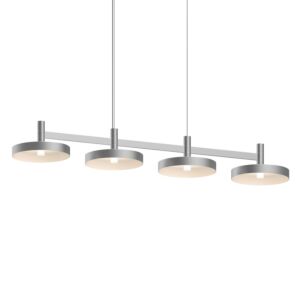 Systema Staccato 4-Light LED Linear Pendant in Bright Satin Aluminum