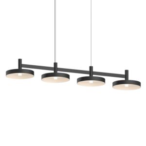 Systema Staccato 4-Light LED Linear Pendant in Satin Black