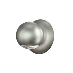 Hemisphere 1-Light Wall Sconce in Natural Anodized