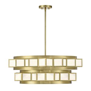 Gideon 6-Light Chandelier in Warm Brass