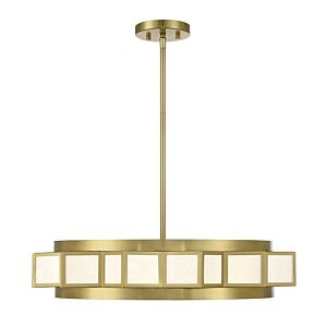 Gideon 4-Light Chandelier in Warm Brass