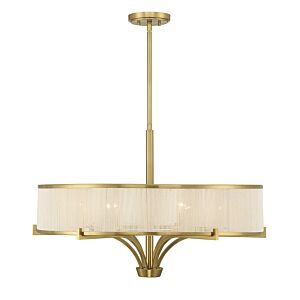 Wynwood 6-Light Chandelier in Warm Brass