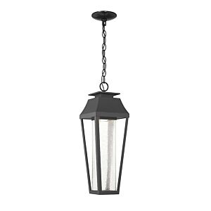 Brookline LED Outdoor Hanging Lantern in Matte Black