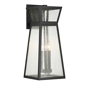 Millford 3-Light Outdoor Wall Lantern in Matte Black