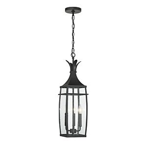 Montpelier 3-Light Outdoor Hanging Lantern in Matte Black