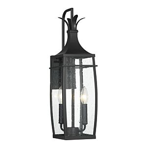 Montpelier 2-Light Outdoor Wall Lantern in Matte Black