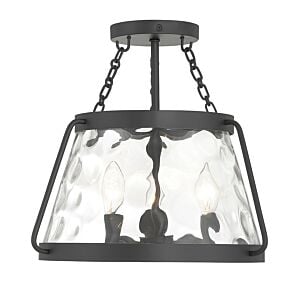 Crawford 3-Light Ceiling Light in Matte Black