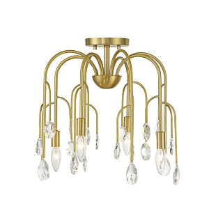 Four Light Convertible Semi-Flush or Pendant by Savoy House