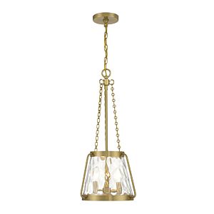 Crawford 3-Light Pendant in Warm Brass