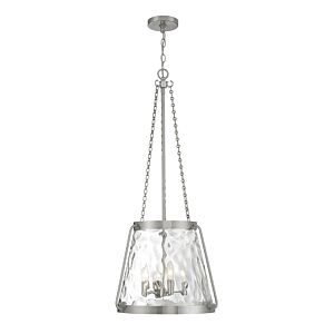 Crawford 4-Light Pendant in Satin Nickel