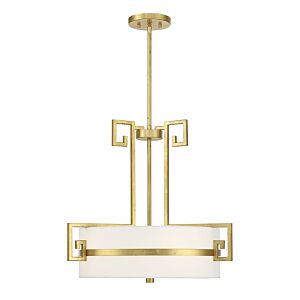 Quatrain 4-Light Pendant in True Gold