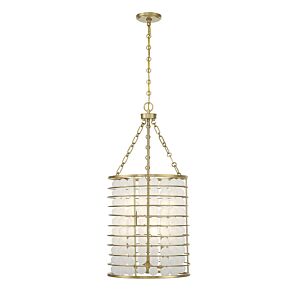 Byron 6-Light Pendant in Warm Brass