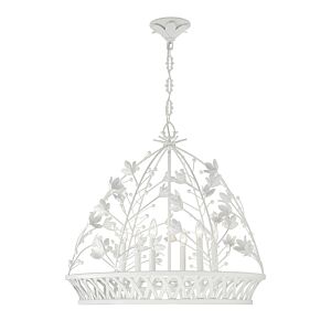 Oakmont 6-Light Pendant in Bisque White