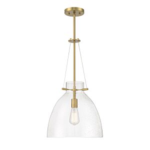 Foster 1-Light Pendant in Warm Brass