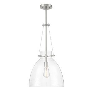 Foster 1-Light Pendant in Satin Nickel