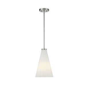 Bristol 1-Light Pendant in Satin Nickel