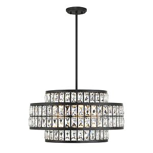 Renzo 4-Light Pendant in Matte Black