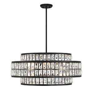 Renzo 6-Light Pendant in Matte Black