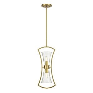 Bennington 2-Light Pendant in Warm Brass