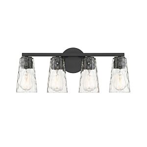 Gordon 4-Light Bathroom Vanity Light in Matte Black