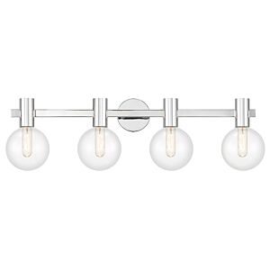 Wright 4-Light Bathroom Vanity Light in Chrome