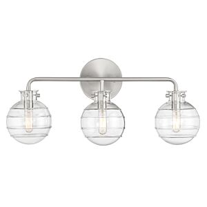 Mason 3-Light Bathroom Vanity Light in Satin Nickel