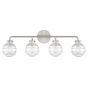 Mason 4-Light Bathroom Vanity Light in Satin Nickel