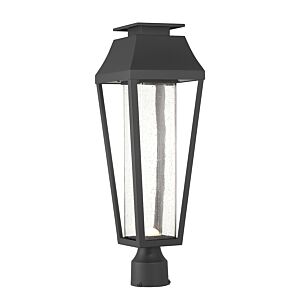 Brookline LED Outdoor Post Lantern in Matte Black