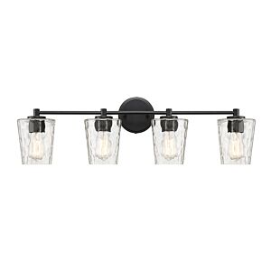 Ballas 4-Light Bathroom Vanity Light in Matte Black