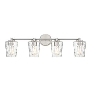 Ballas 4-Light Bathroom Vanity Light in Satin Nickel