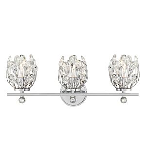 Moreno 3-Light Bathroom Vanity Light in Chrome