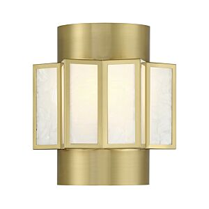 Gideon 2-Light Wall Sconce in Warm Brass