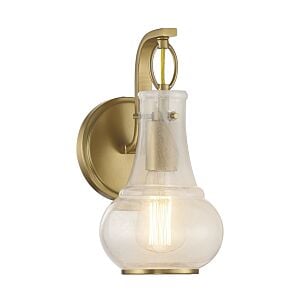 Adams 1-Light Wall Sconce in Warm Brass