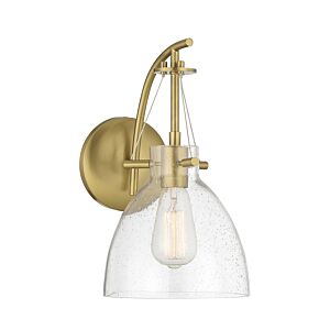 Foster 1-Light Wall Sconce in Warm Brass