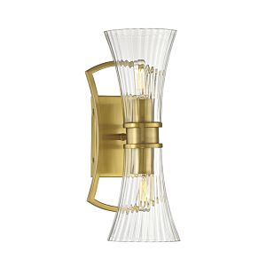 Bennington 2-Light Wall Sconce in Warm Brass