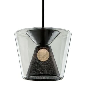 Berlin 1-Light Pendant in Soft Black