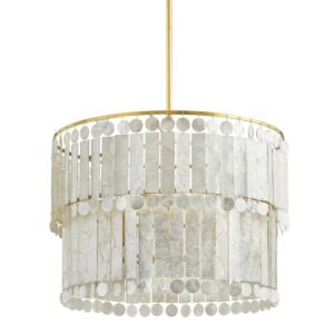 Melisa 6-Light Chandelier in Aged Brass