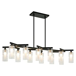 Kristof 12-Light Chandelier in Black