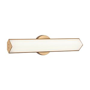 Jade 1-Light Bathroom Vanity Light in Aged Gold Brass