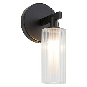 Kristof 1-Light Wall Sconce in Black