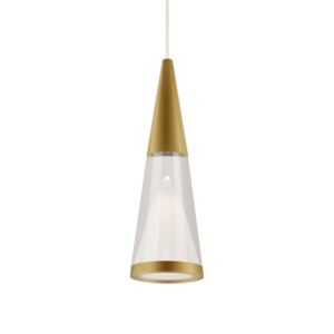 Malabar LED Pendant in Brushed Gold