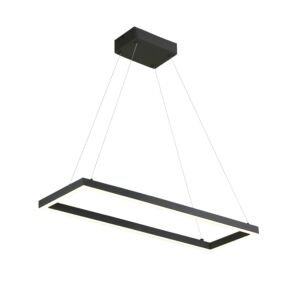 Piazza LED Pendant in Black