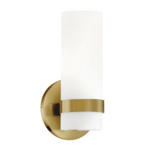 Milano LED Semi-Flush Mount in Brushed Gold