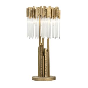 Matrix 3-Light Table Lamp in Havana Gold