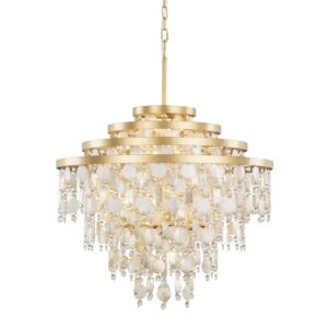 Kalani 10-Light Chandelier in French Gold